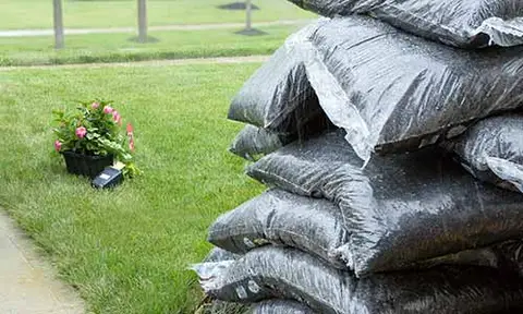 Mulch and rock installation service