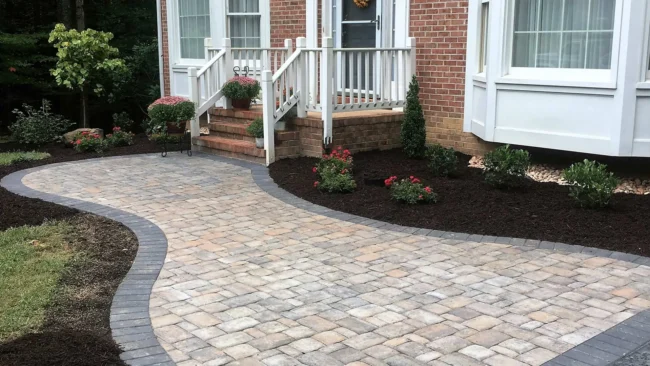 banner-paved-patio-surrounded-by-mulch